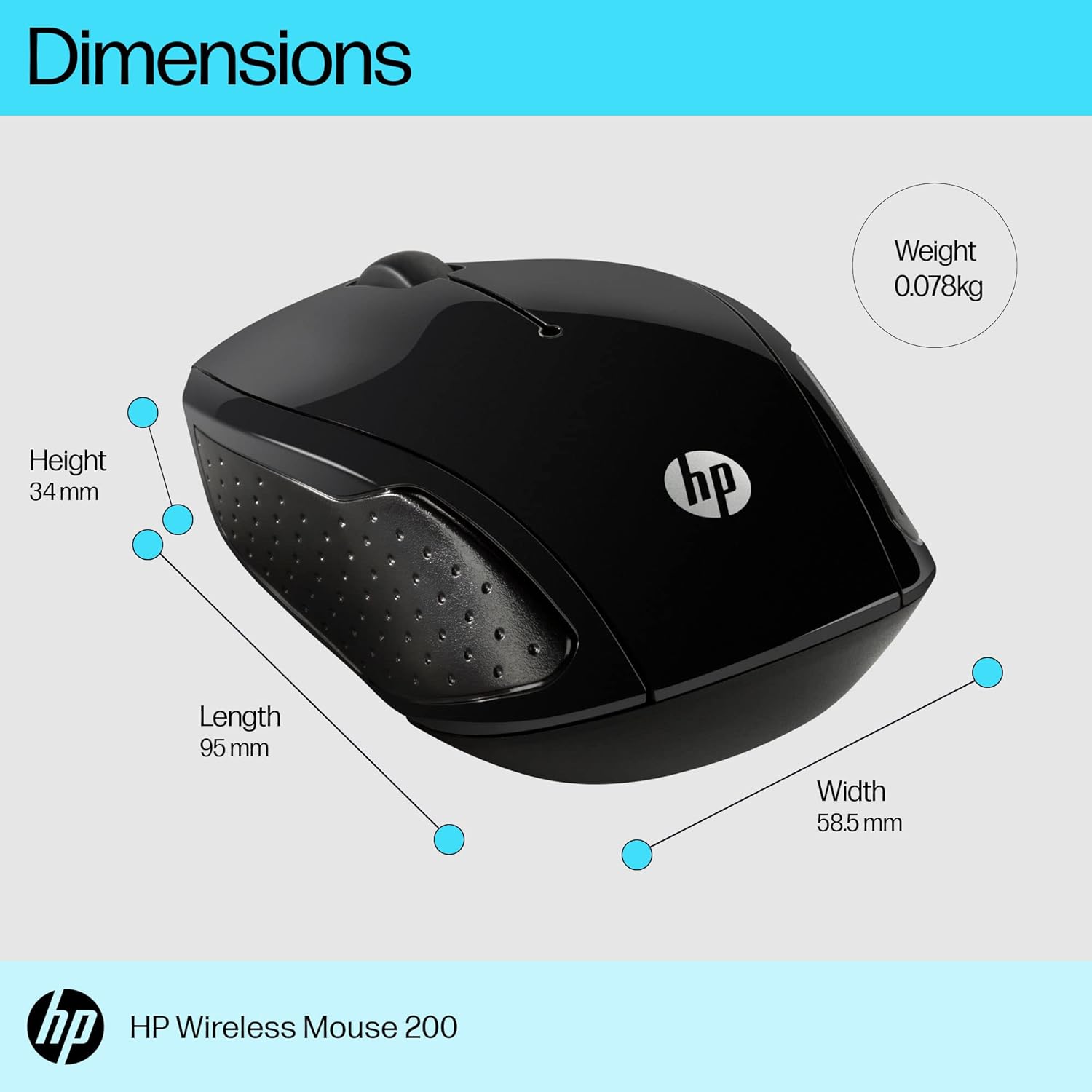 HP 200 USB Wireless Mouse - Image 5