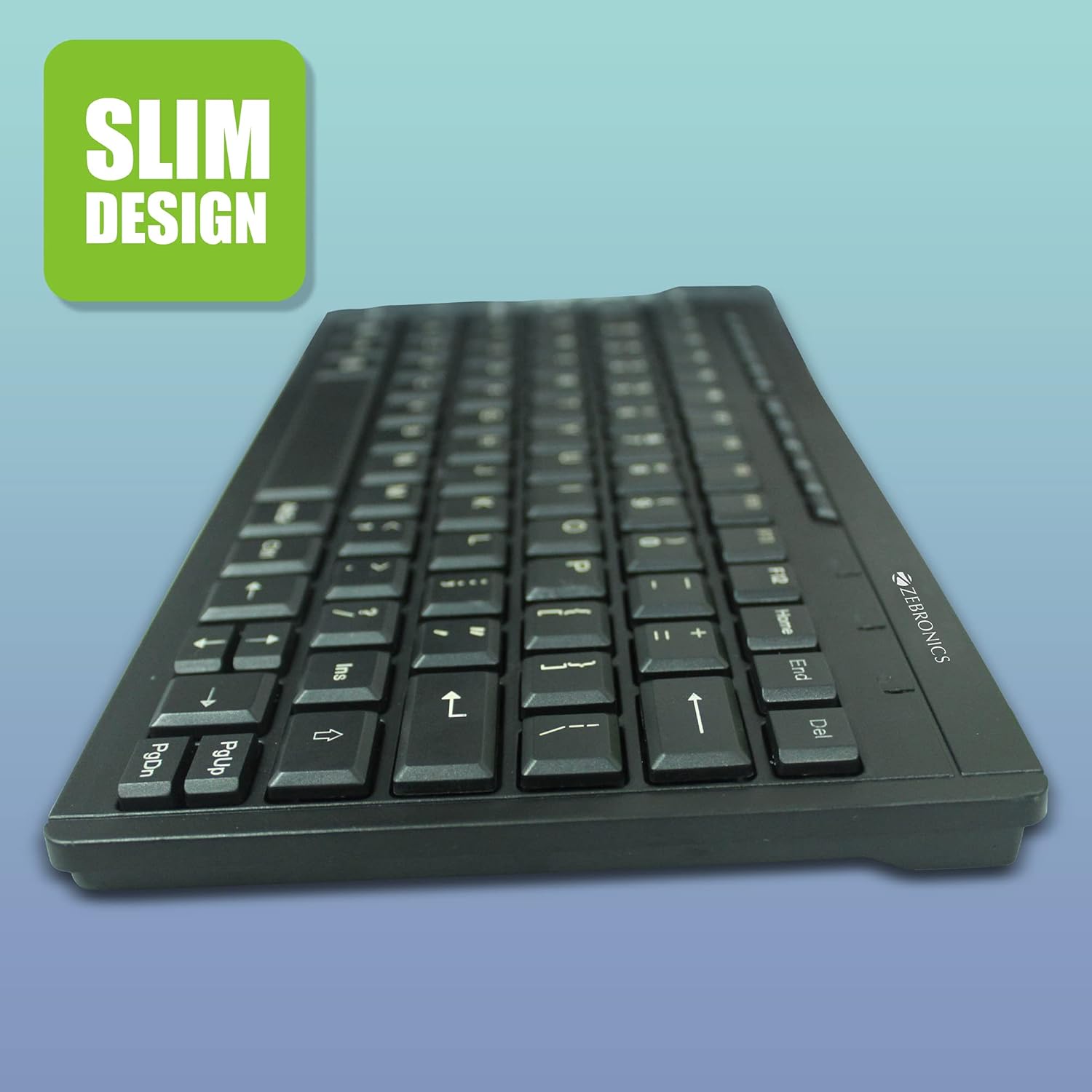 Zebronics ZEB-K04 Mini Multimedia USB Wired Keyboard - Image 2