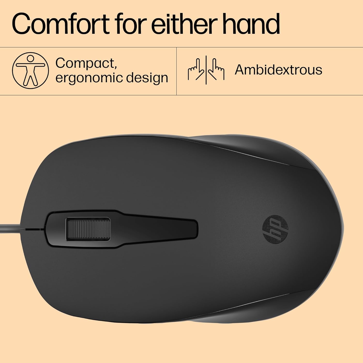 HP 150 Wired Mouse-240J6AA#ACJ - Image 4