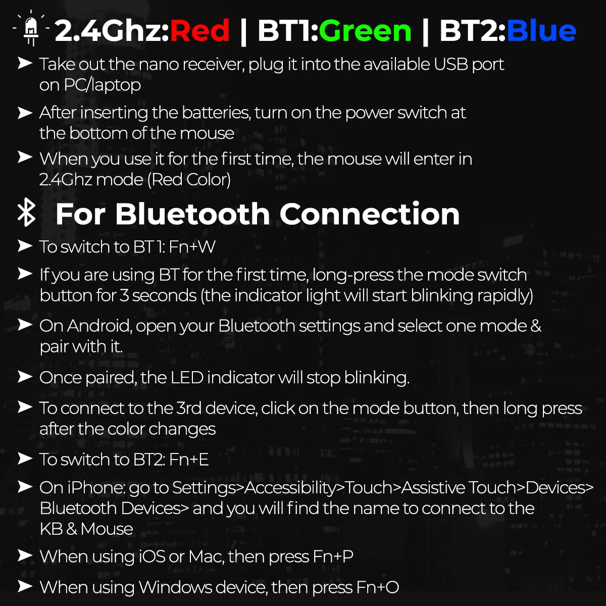 Coconut Sapphire Premium Wireless Keyboard Mouse Combo - Image 6