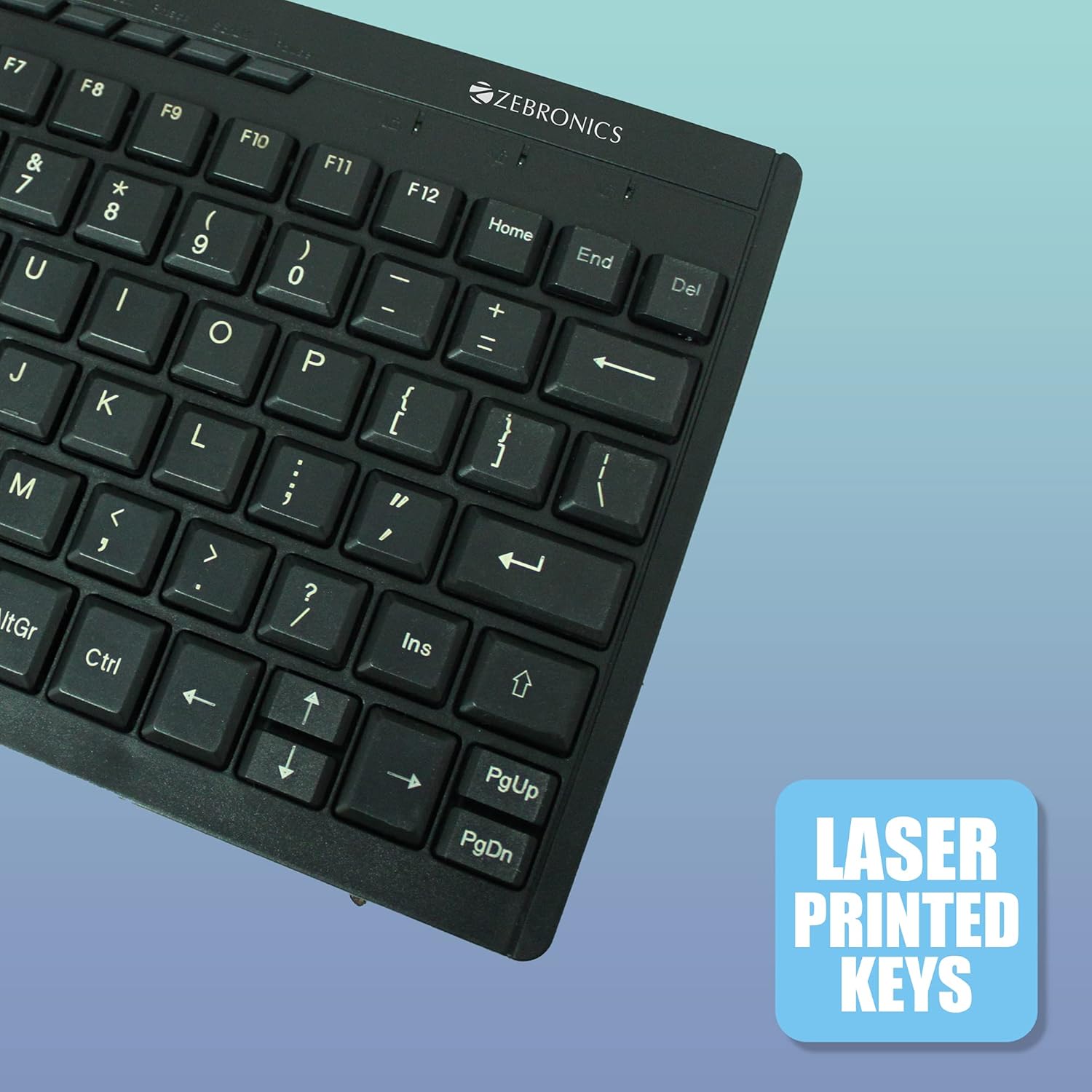 Zebronics ZEB-K04 Mini Multimedia USB Wired Keyboard - Image 4