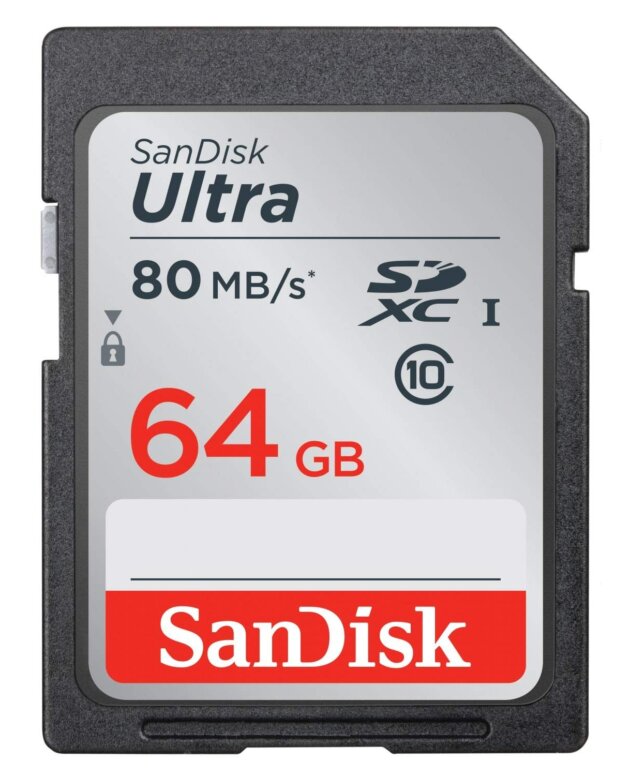 SanDisk Ultra 64GB Class 10 microSD Card
