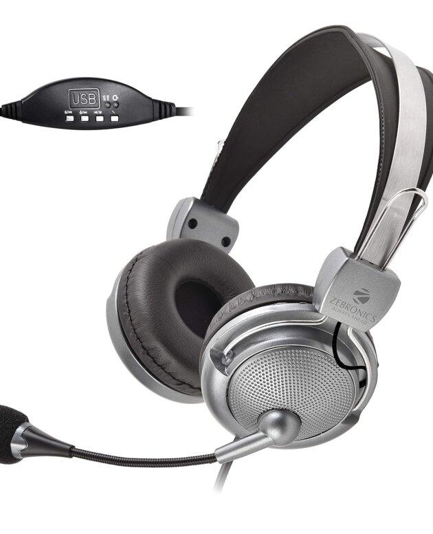 Zebronics ZEB-SUPREME USB Wired Headphone with Mic