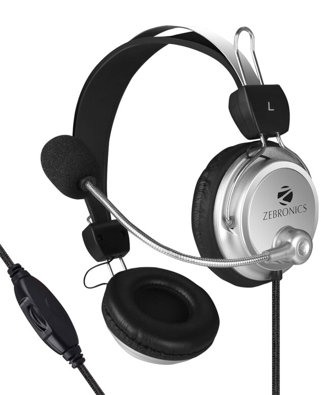 Zebronics ZEB-1001HMV Wired Headphone with Mic
