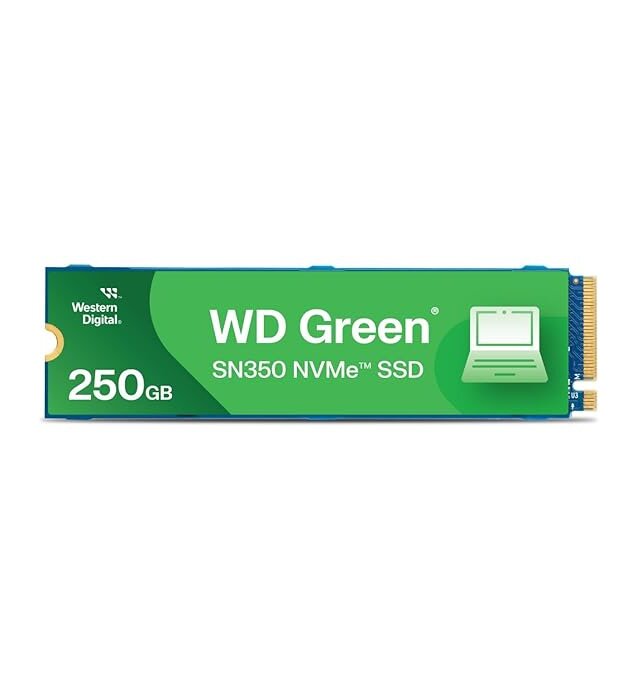 Western Digital Green Sn350 Pcie Gen 3 Nvme 250GB SSD