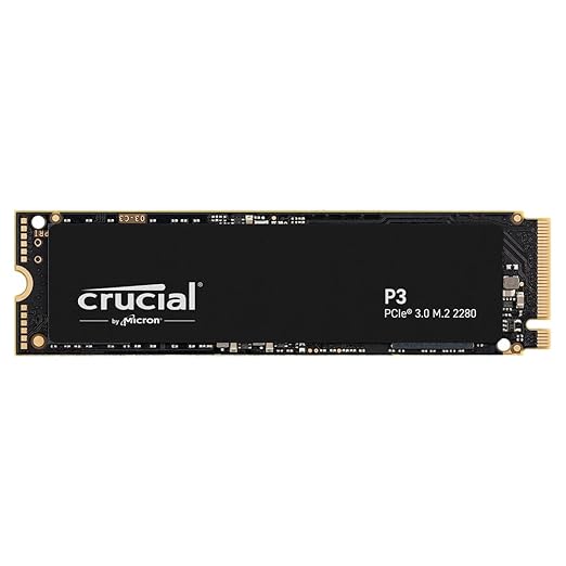 Crucial P3 1TB PCIe 3.0 3D NAND NVMe M.2 SSD