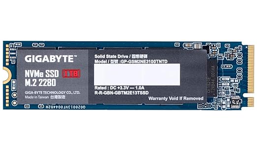 Gigabyte 1TB NVMe M.2 SSD