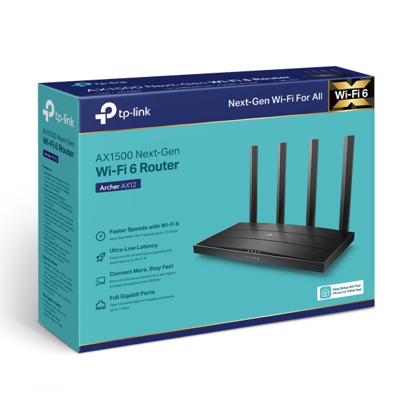 Archer AX12 - AX1500 Wi-Fi 6 Router 6