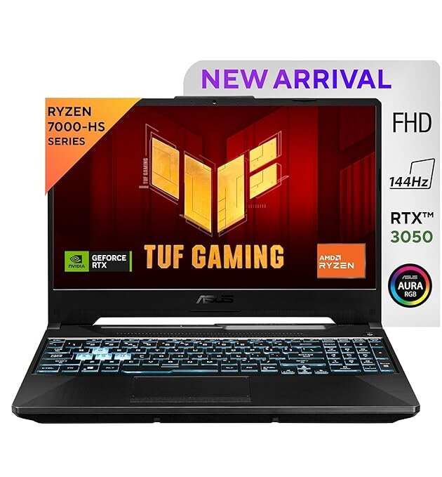 ASUS TUF Gaming A15, 15.6" FHD (1920 x 1080) 16:9, AMD Ryzen 7 7435HS Mobile Processor, Gaming Laptop (16GB RAM/512GB SSD//Windows 11/Office Home/48WHr Battery/Graphite Black/2.3Kg), FA566NCR-HN054WS